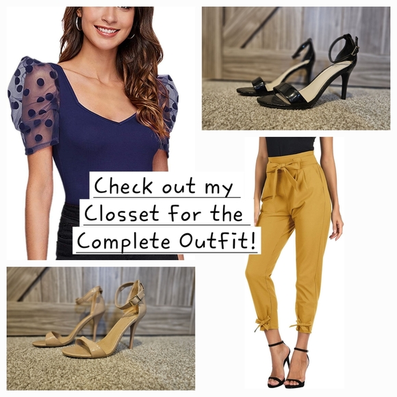 Open Toe Ankle Strap Steleto Heel - Picture 2 of 5